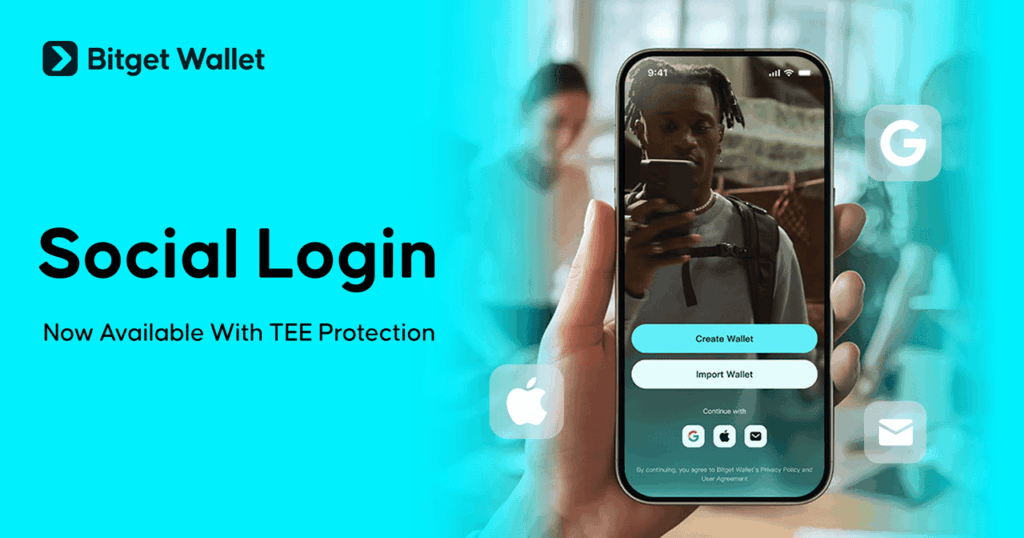 Photo for the Article - Bitget Web3 Wallet Rolls Out Social Login for Faster, Seedless Web3 Access